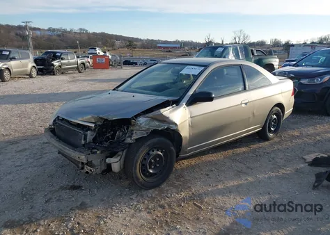2003 Honda Civic Lx z USA, uszkodzony, nr VIN 1HGEM21583L077641